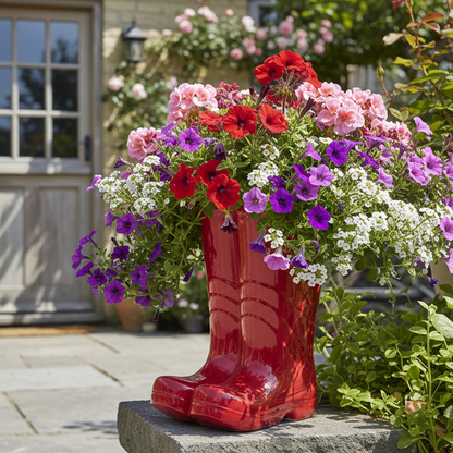 Red Wellington Boots Plant Pot 30cm