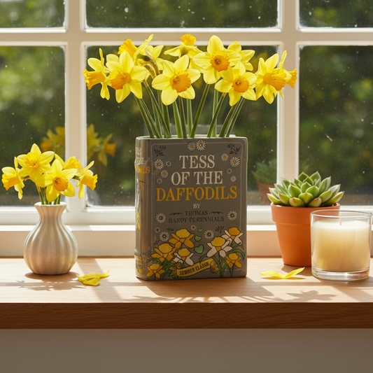Tess of the Daffodils Book Vase