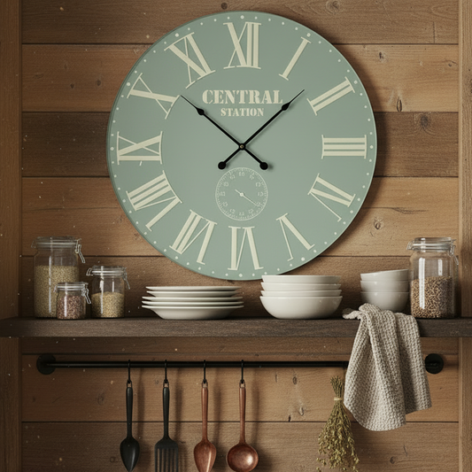 Green Central Station Clock