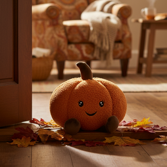 Plush Cute Pumpkin Door Stop