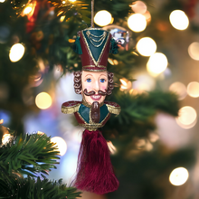 Load image into Gallery viewer, Christmas Nutcracker Bust And Tassel Hanging Decoration
