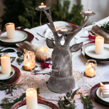 Load image into Gallery viewer, Stags Head Candleholder
