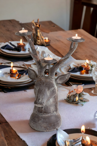 Stags Head Candleholder