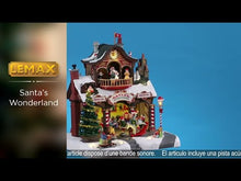 Load and play video in Gallery viewer, Lemax Santa&#39;s Workshop Christmas Village Decoration
