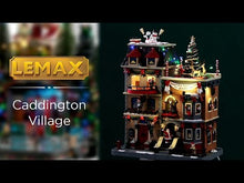 Load and play video in Gallery viewer, Lemax Santa&#39;s Rooftop Bash Decoration
