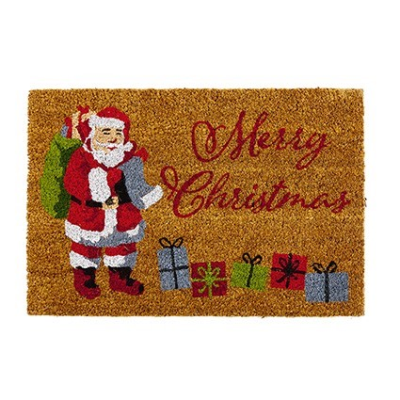 Merry Christmas Santa Door Mat