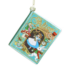 Load image into Gallery viewer, Alice in Wonderland Glass Book Decoration
