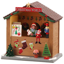 Load image into Gallery viewer, Lemax Christmas World Booth Market Stall
