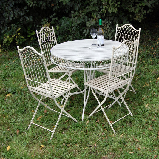 Ascalon Hampton Cream 5 Piece Bistro Set