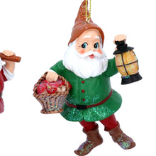 Load image into Gallery viewer, Gisela Graham Resin Dwarves Hanging Decoration
