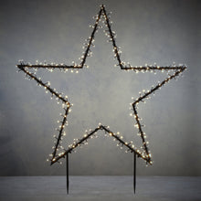 Load image into Gallery viewer, Garden Star Outdoor Display Wall or Stake Light Warm White 102cm
