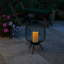 Load image into Gallery viewer, Noma Round Metal Wire Lantern with Solar Candle
