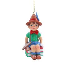 Load image into Gallery viewer, Gisela Graham Pinocchio on Books Hanging Decoration
