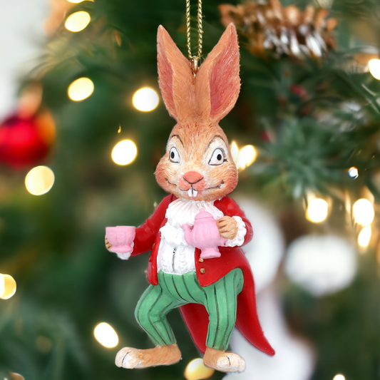 Gisela Graham Mad March Hare Christmas Decoration