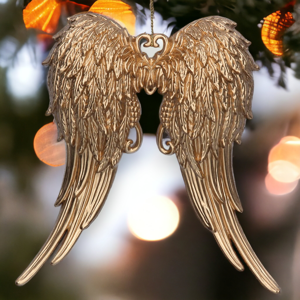 Gold Wings Hanging Decoration