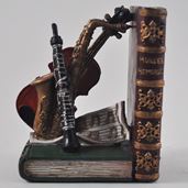 Load image into Gallery viewer, Musical Instrument Vintage Style Bookends
