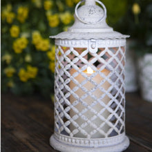 Load image into Gallery viewer, Cavo White Rustic Finish Lantern
