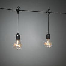 Load image into Gallery viewer, Konstsmide 10 Clear Bulb Amber LED Icicle Drop Festoon Lights
