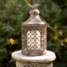 Load image into Gallery viewer, Cosenza Rustic Lantern with Bird Detail
