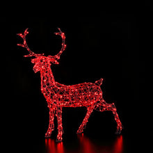 Load image into Gallery viewer, Noma Colour Changeable White Wicker Christmas Stag 1.4m
