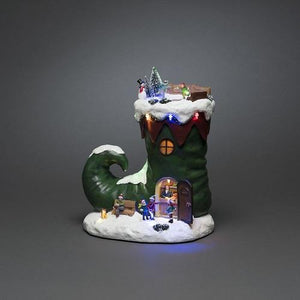Konstsmide Christmas Musical Elf Boot Decoration