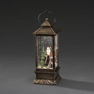 Konstsmide Santa and Christmas Tree 27cm Water Lantern