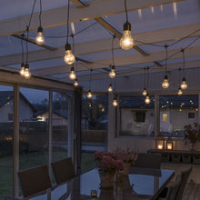 Load image into Gallery viewer, Konstsmide 10 Clear Bulb Amber LED Icicle Drop Festoon Lights
