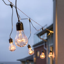 Load image into Gallery viewer, Konstsmide 10 Clear Bulb Amber LED Icicle Drop Festoon Lights
