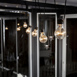 Konstsmide 10 Clear Bulb Amber LED Festoon Start Set Connectable Lights