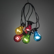 Load image into Gallery viewer, Konstsmide 10 Multi Coloured Bulb Warm White LED Add on Set Connectable Lights
