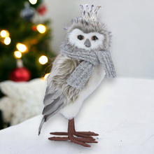 Load image into Gallery viewer, Faux Fur Owl Ornament
