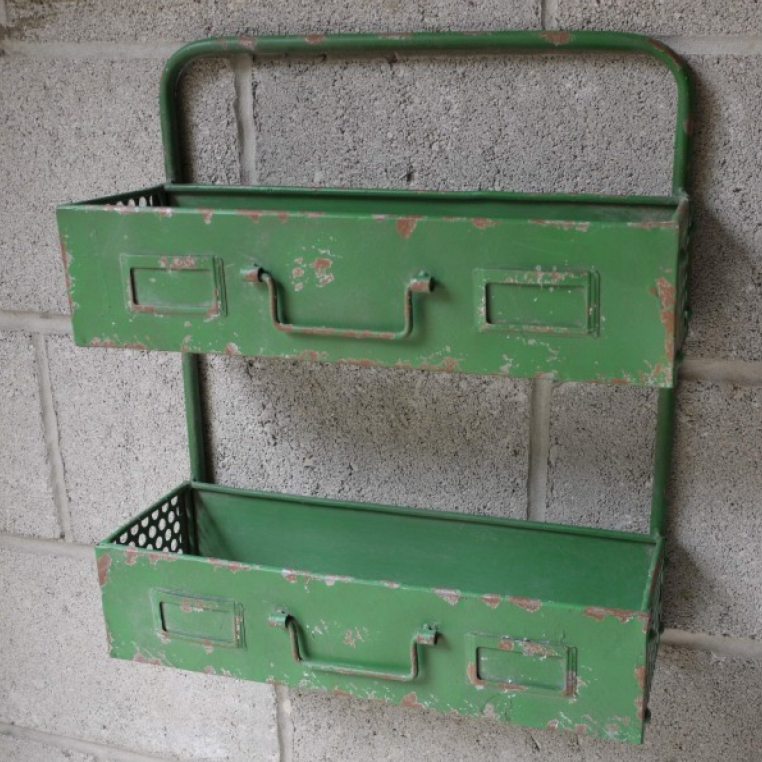Rustic Style Industrial Wall Storage Unit
