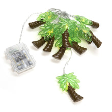 Load image into Gallery viewer, 10 Palm Tree Led Light Set Battery Operated
