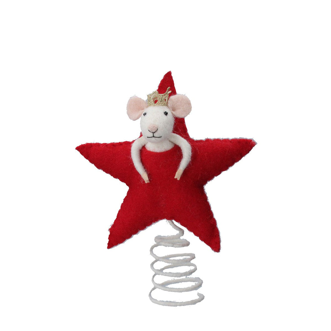 Mouse in Star Tree Topper