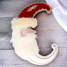 Load image into Gallery viewer, Santa Head Moon Hanging Decoration 50cm

