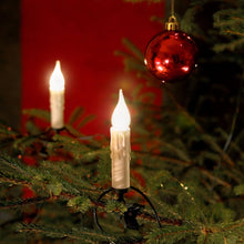 Load image into Gallery viewer, Christmas Tree Candles 20 Dripped Wax Effect
