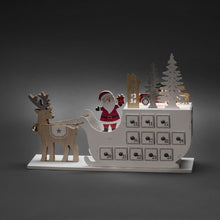 Load image into Gallery viewer, Santa Sleigh Advent Calendar LED
