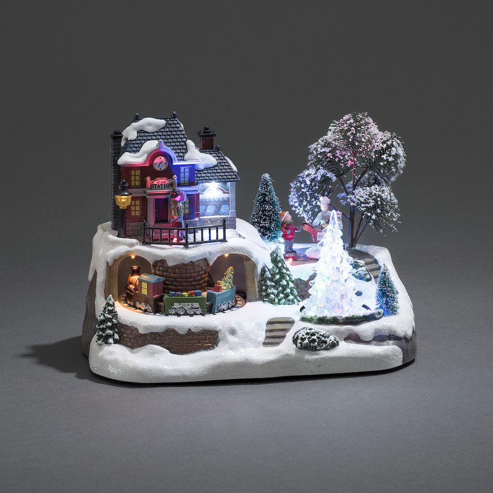 Konstsmide Musical Christmas Lit Village Decoration