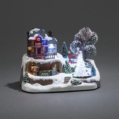 Konstsmide Musical Christmas Lit Village Decoration