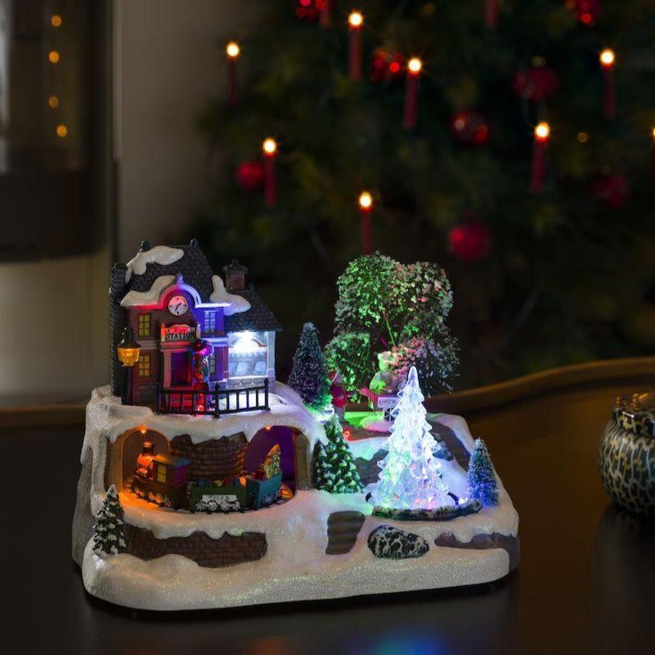 Konstsmide Musical Christmas Lit Village Decoration
