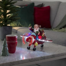Load image into Gallery viewer, Konstsmide Christmas Fibre Optic Santa Plane
