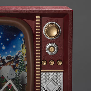 Christmas Market Scene Musical TV Water Lantern