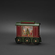 Load image into Gallery viewer, Christmas Train Carriage Water Spinner Lantern
