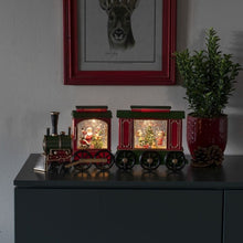 Load image into Gallery viewer, Christmas Train Carriage Water Spinner Lantern
