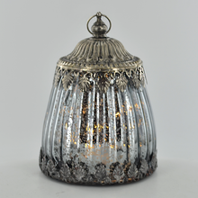 Load image into Gallery viewer, Vintage Style Small LED Lantern Distressed Mirror Effect
