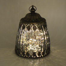 Load image into Gallery viewer, Vintage Style Small LED Lantern Distressed Mirror Effect
