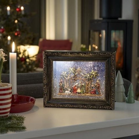 Konstsmide Christmas Nativity Scene Picture Frame Water Lantern