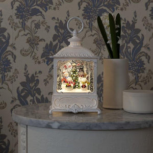 Konstsmide White Snowman Family Water Lantern