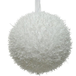 White Ice Effect Bauble