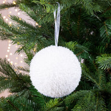 Load image into Gallery viewer, White Ice Effect Bauble
